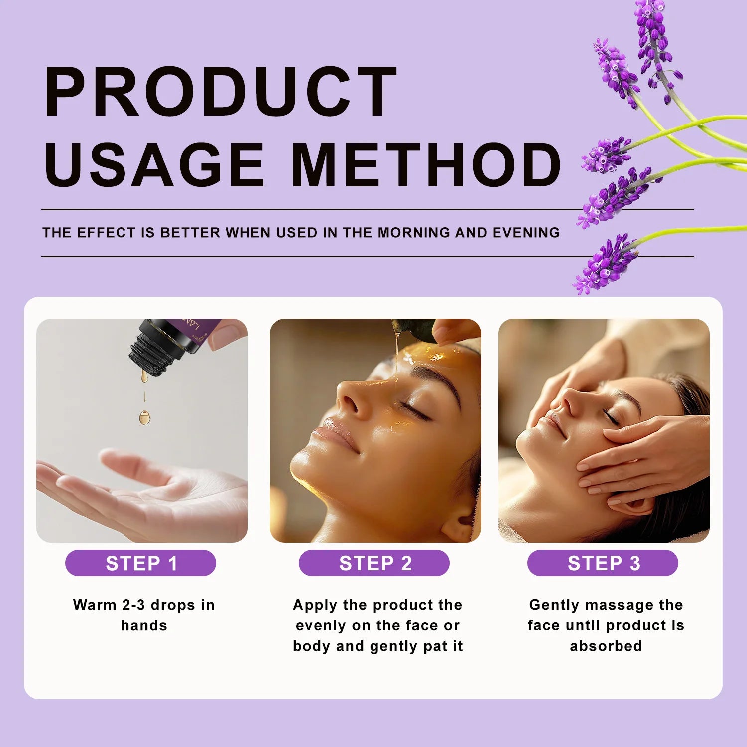 New Upgraded Premium Lavender & Peppermint Massage Oil, Paraben-Free, Moisturizing Body Care, Soothes & Softens Skin