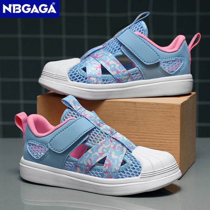 Summer Breathable Kids Sandals Boy and Girl Fashion Sneakers Lightweight Non Slip Walking Shoes Comfortable Sport Shoes