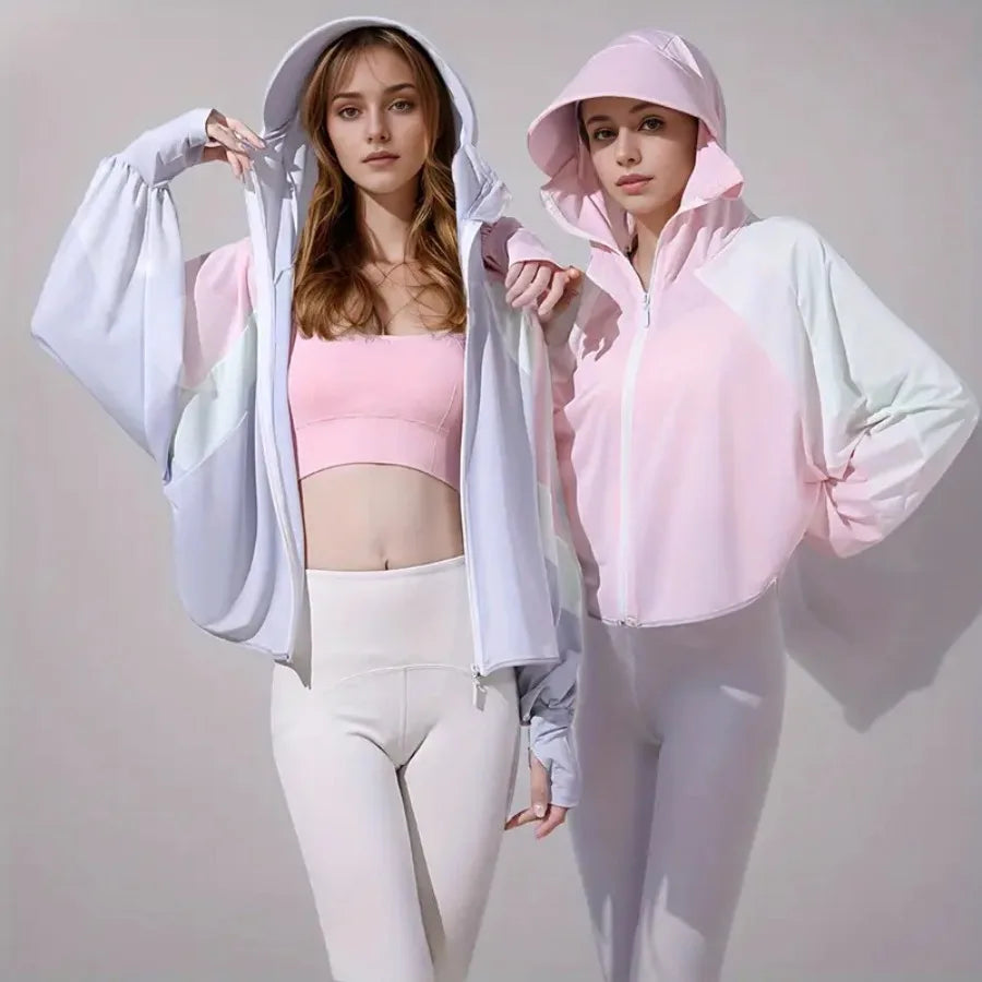 Women's lightweight quick-drying sun protection clothing breathable and windproof beach fishing clothing must be used for daily