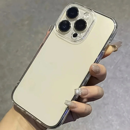 The 3-piece set of simple and transparent phone cases is suitable for iPhone 16, 15, 14, 13, 12, 11promax, 14 Plus and 15 Plus.