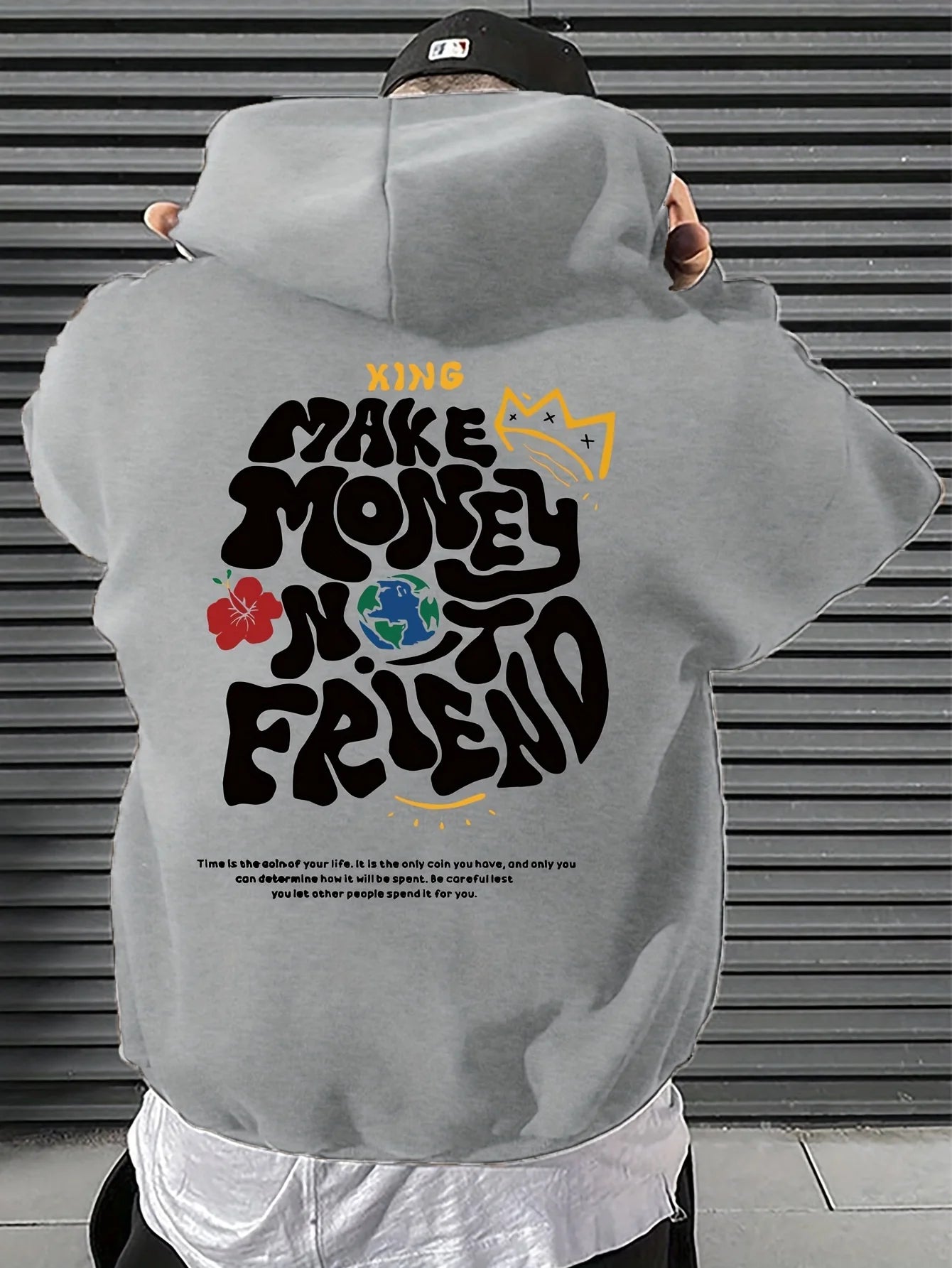 Printed Men's Hoodies Men's Casual Graphics Long Sleeve Hoodies With Kangaroo Pocket Sweatshirts