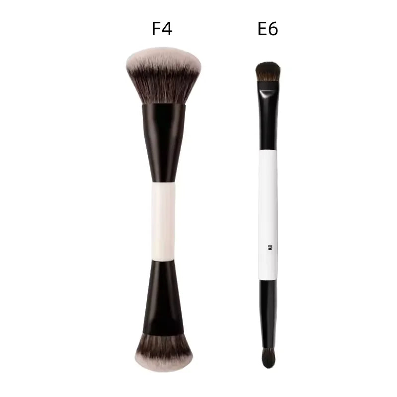 F4 All Mario Dual-Ended Foundation Face Brush Double-ended Powder Blush Contour And Soft Fiber Eyeshadow Concealer Makeup Brushe