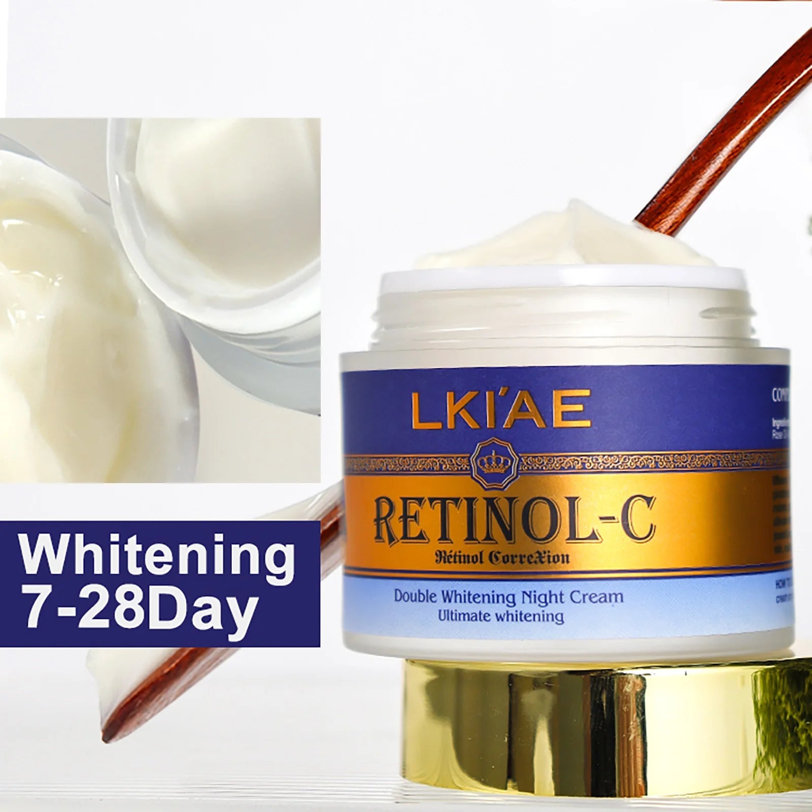 LKIAE Advanced Retinol Double Whitening Skin Care Set, Deeply Moisturizing, Clean Skin, Reduce Wrinkles, Stains, Dark Spots Halalzen
