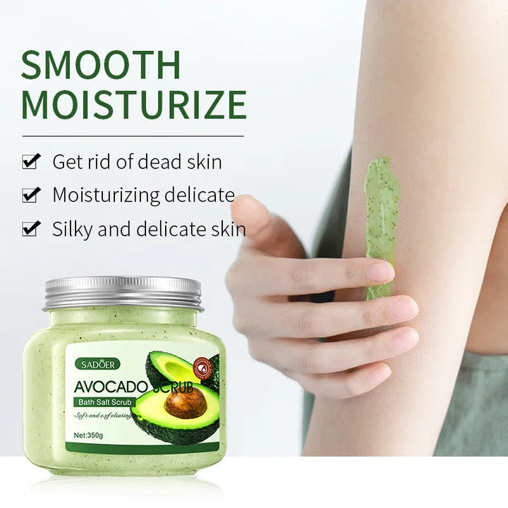 Body Scrub Face Collagen Body Wash SADOER Exfoliating Fruit Bath Salt Scrub Moisturizing Gentle Smooth Skin Refresh Cleaning Hot Halalzen