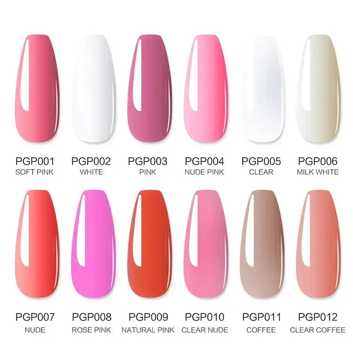 15ml Poly Extension Nail Gel For Nail Art Manicure Design 24Colors UV Varnishes Semi Permanent Builder Nail Gel Polish HALALZEN