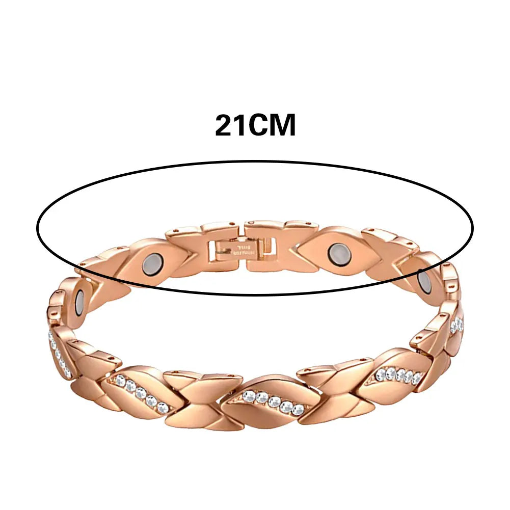 Ultra Magnetic Copper Bracelets with 3500 Gauss Magnets – Health Care Jewelry Gift for Men & Women