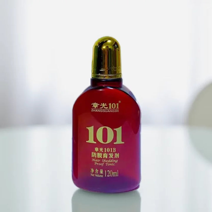120ML ZHANGGUANG 101B HAIR TONIC (101M) Powerful Anti-Hair Loss Chinese Medicine Therapy Hair Treatment Essence 100% Original