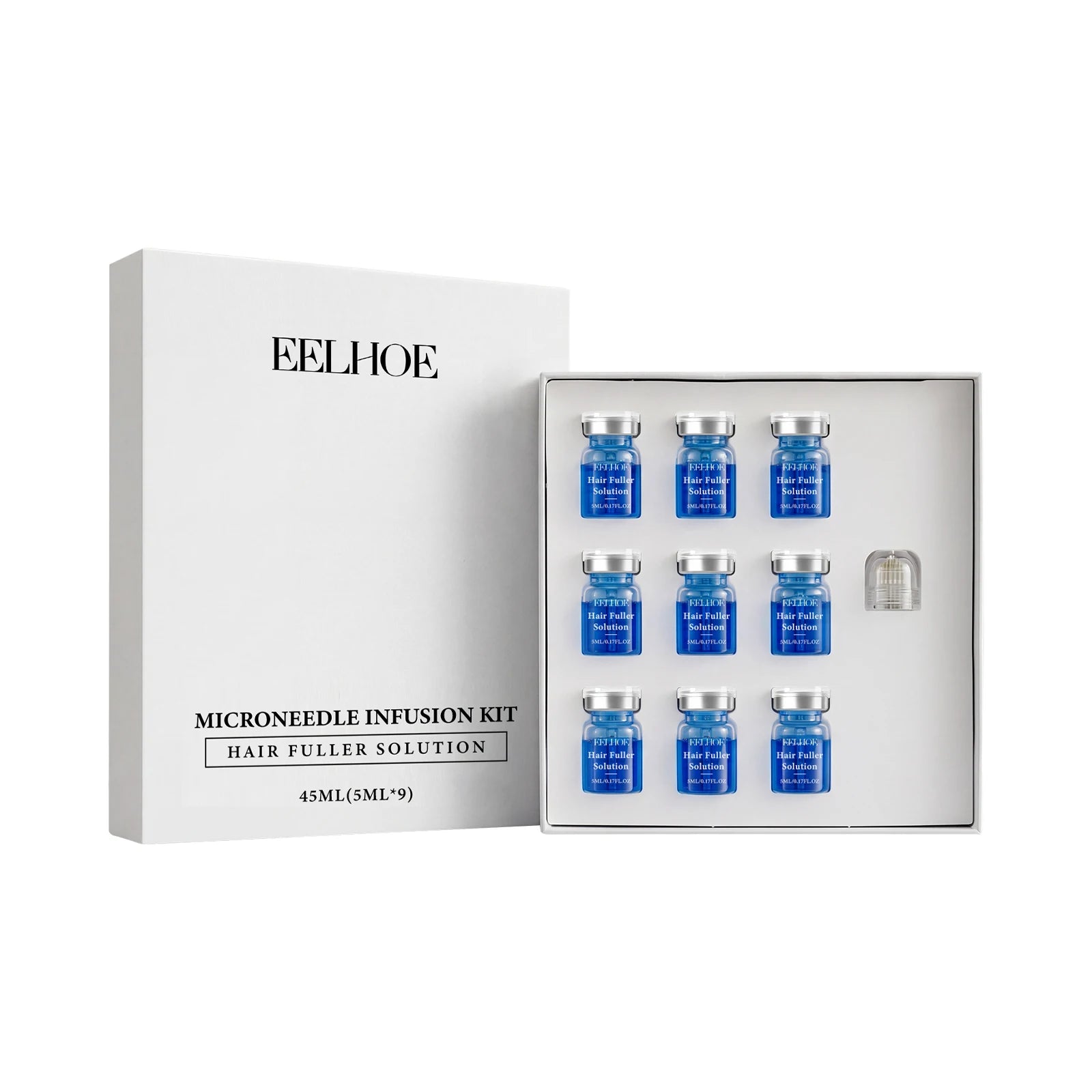 Copper Peptide Microneedle Hair Regrowth System Thicker-Looking, Healthier Hair Solution Scalp Nourishing Serum Scalp Care