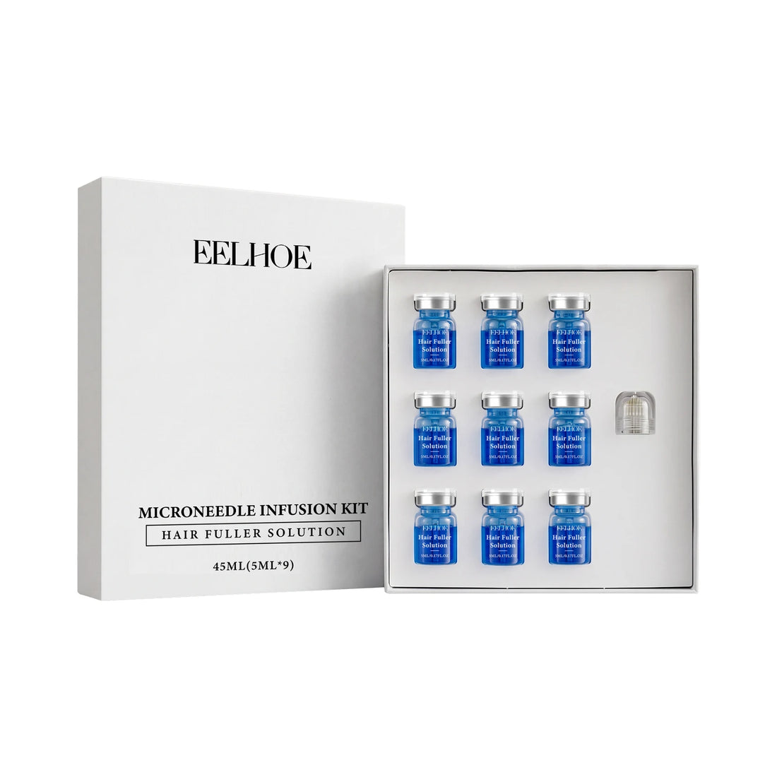 Copper Peptide Microneedle Hair Regrowth System Thicker-Looking, Healthier Hair Solution Scalp Nourishing Serum Scalp Care