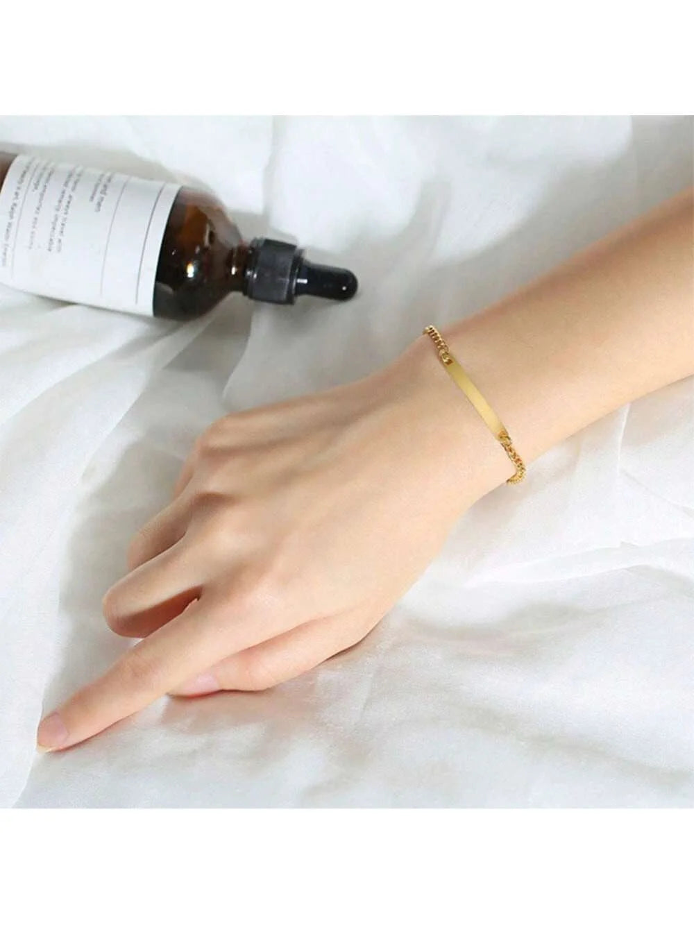 Couple Bracelet for Women Men Stainless Steel Cuban Chain Family Jewerly Lover Valentines Day Gift Accessories,Birthday Gifts