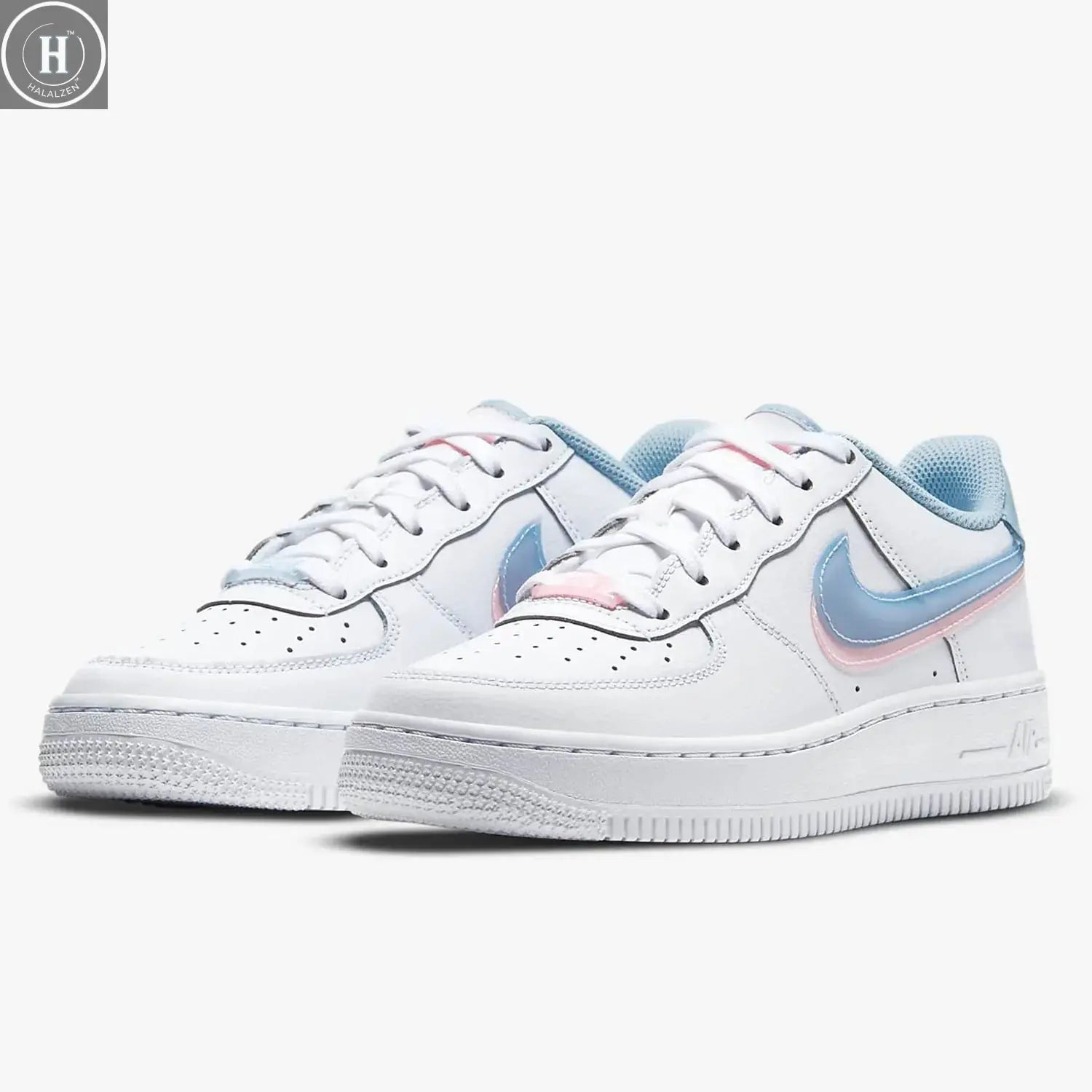 Nike genuine AIR FORCE 1 LV8 (GS) children's fashionable sports shoes CW1574-100 HALALZEN