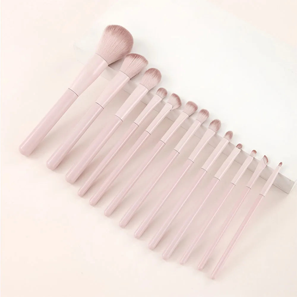 13 PCS Full Set Soft Makeup Brush Kit with Powder, Blush, Foundation, Eyeshadow Brushes