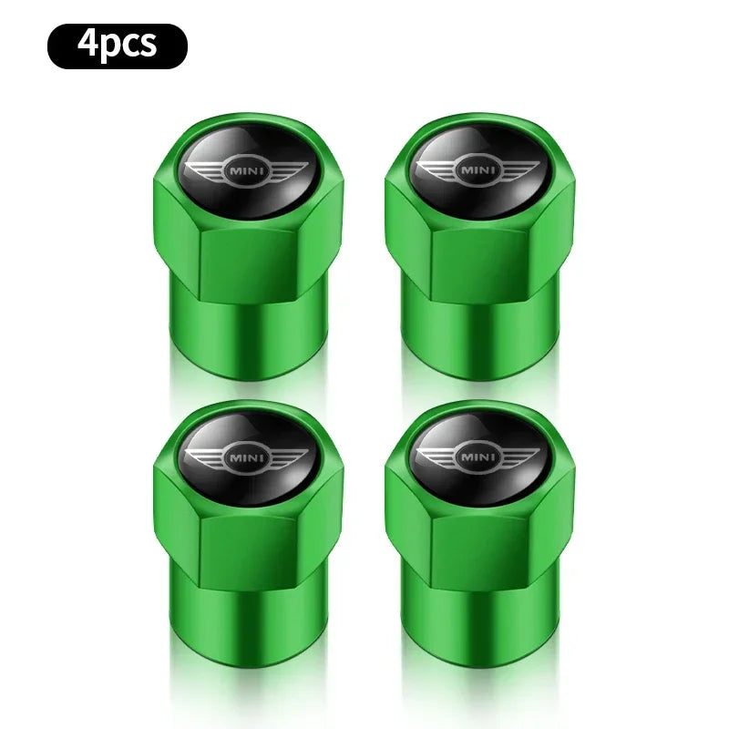 4Pcs Metal Car Wheel Tire Air Valve Caps Stem Covers For BMW Mini Cooper Countryman Clubman R55 R56 R60 F54 JCW F55 Accessories