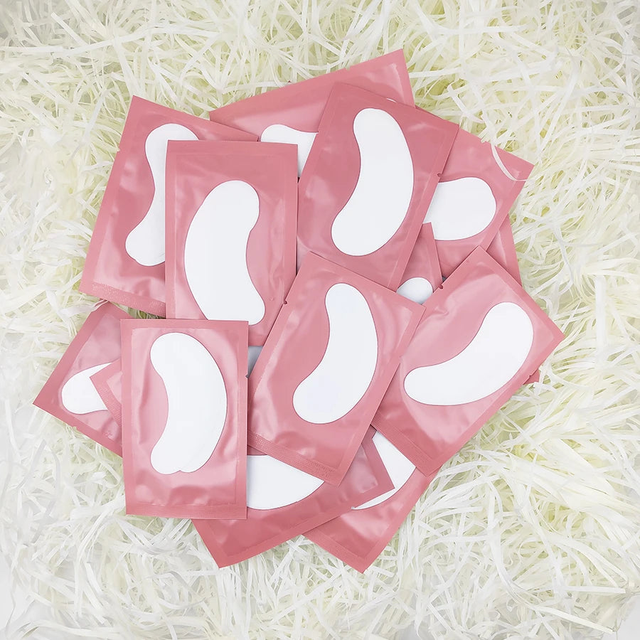 25/50/100Pairs Eye Patches Under Eyelash Pads for Building Paper Patches Lint Free Stickers for False Eyelashes LAUKISS