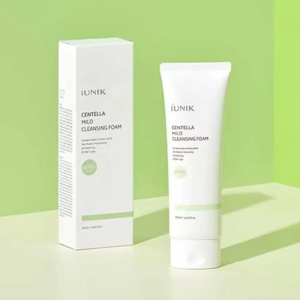 Vegan Centella Asiatica Calming Cleanser IUNIK Mild Cleansing Foam Propolis Vitamin Moisturizing Cleanser Korean Skin Care Halalzen