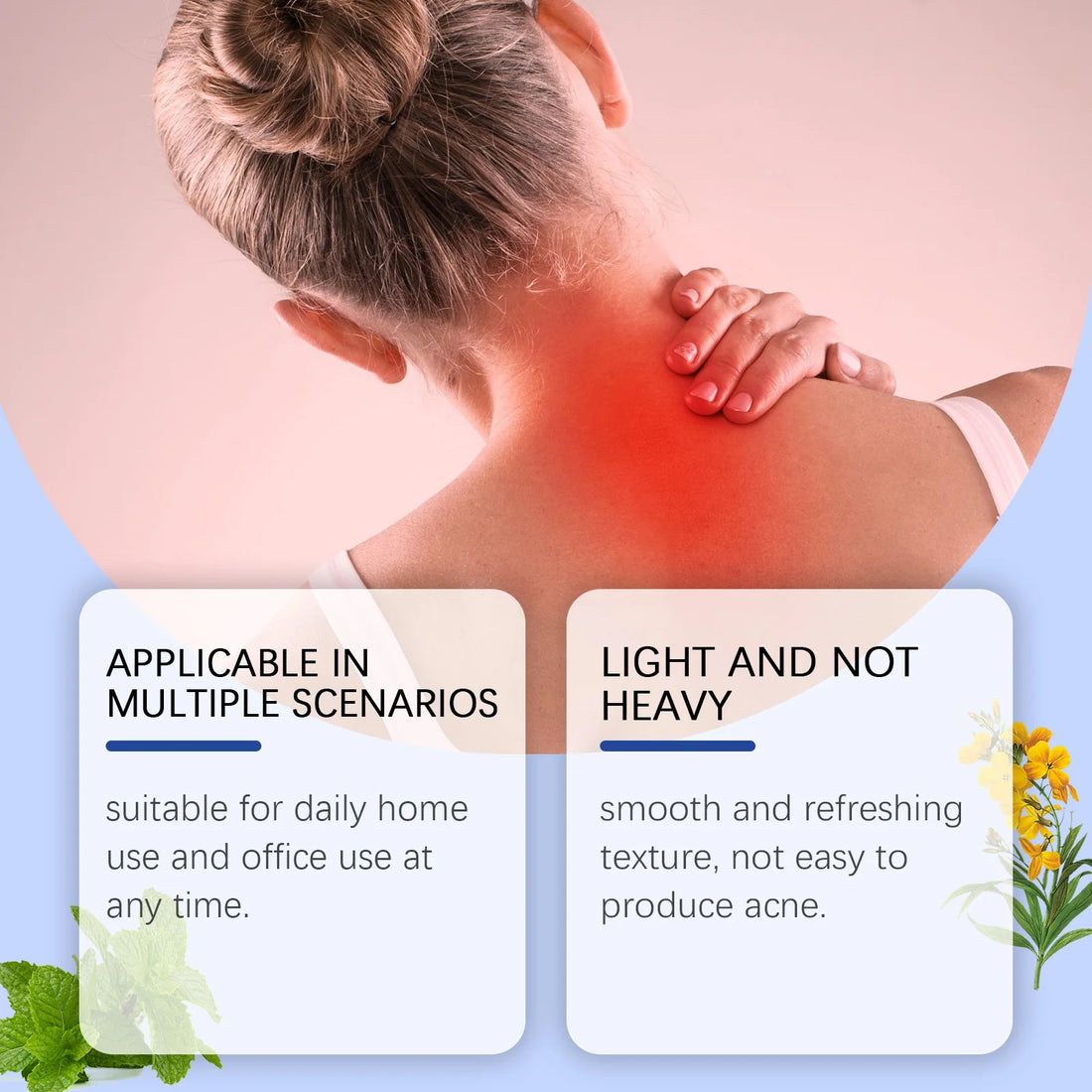 Premium Gentle Body Care Cream, Soothes Skin Discomfort, Deeply Moisturizes Dry Skin, Ideal Daily Application & Gentle Massage