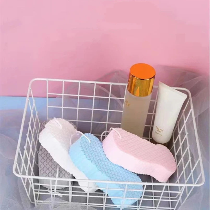 Soft Bath Sponge Body Scrub Massage Brush Body Washcloth Skin Scrubber Relax Exfoliating Skincare Shower Accessories Halalzen
