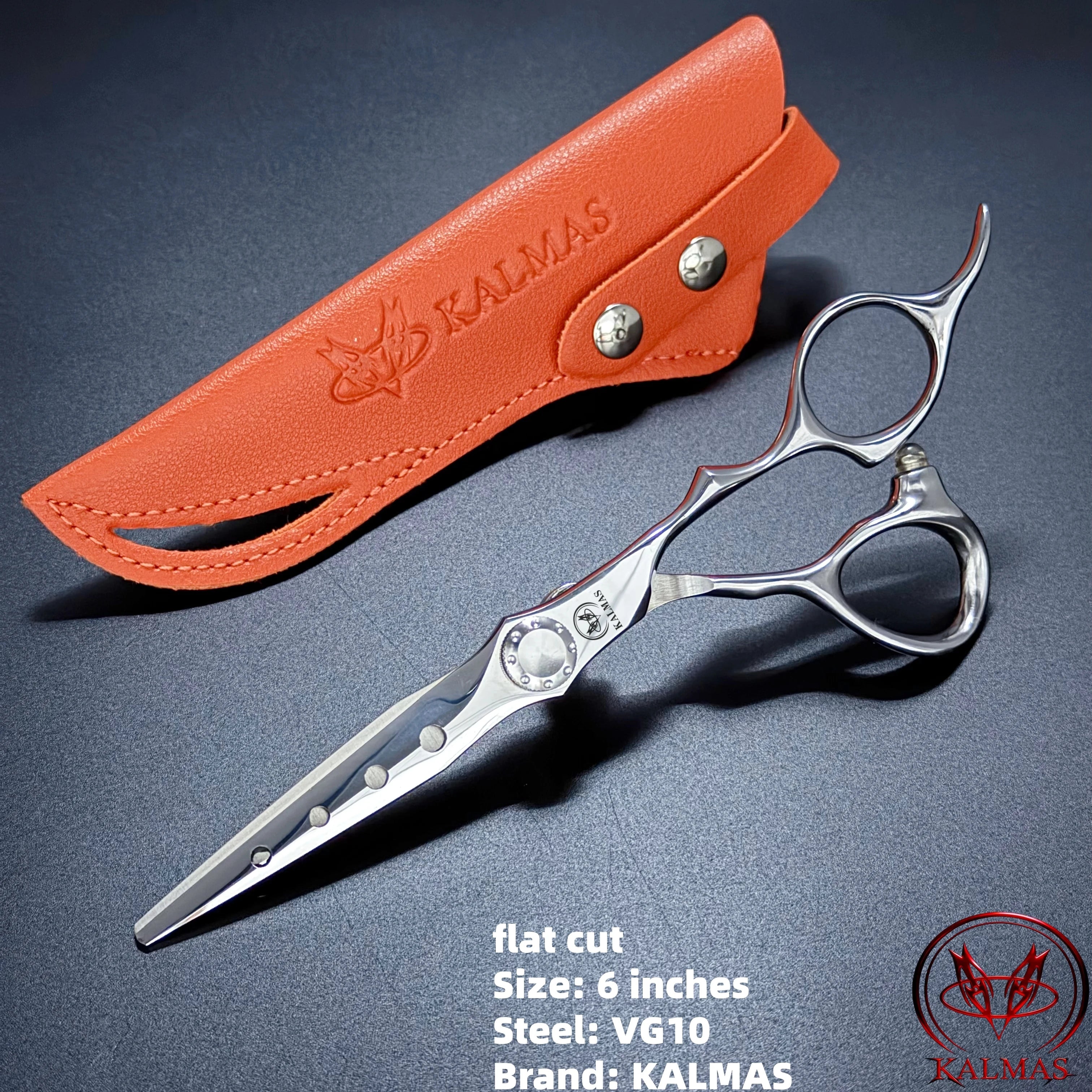 KALMAS Professional Hairdressing Scissors Set - Thinning Flat Tooth Scissors for Home Hair Cutting Styling Tools Halalzen