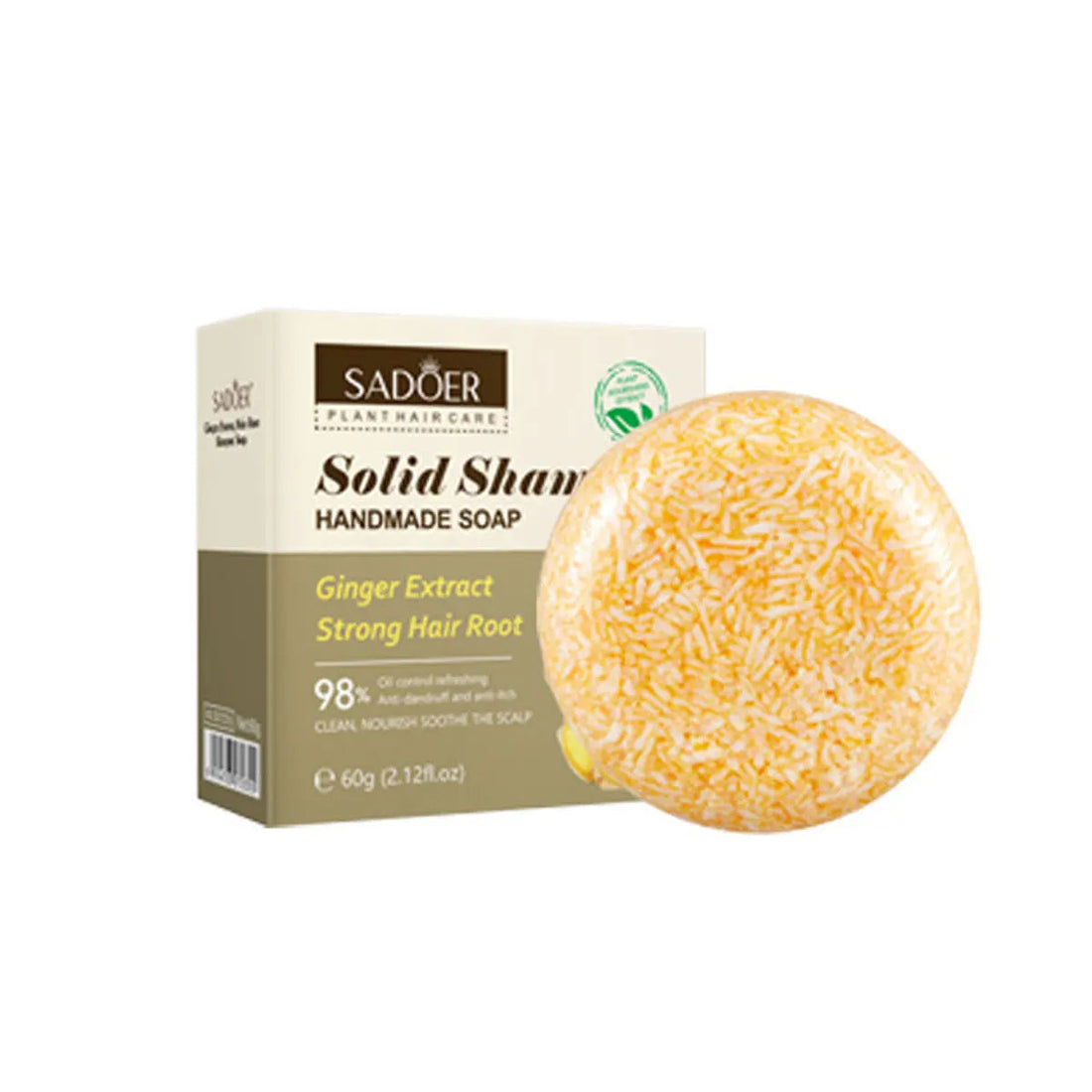 Ginger Jojoba Essential Oil Shampoo Soap, Hair Care Soap, Deep Cleansing Moisturizing, FluffyOil Controlling Shampoo Solid Soap Halalzen