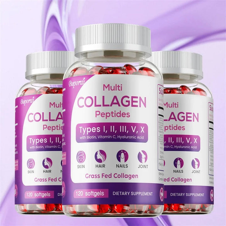 Collagen Peptides - Nourishes The Skin, Slows Down Aging, Promotes Healthy Hair, Strong Nails, and Improves Intestinal Digestion HALALZEN