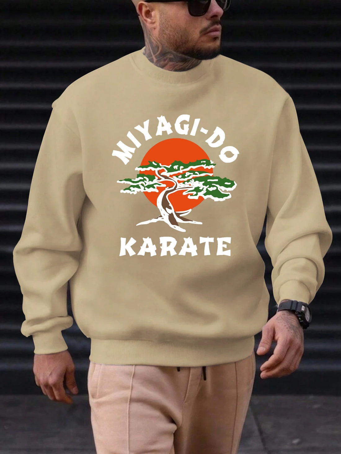 Men's Cotton Crewneck Sweatshirt MIYAGI-DO Graphic Print 2025 New Trending Fashion Casual High Quality Top Clothing