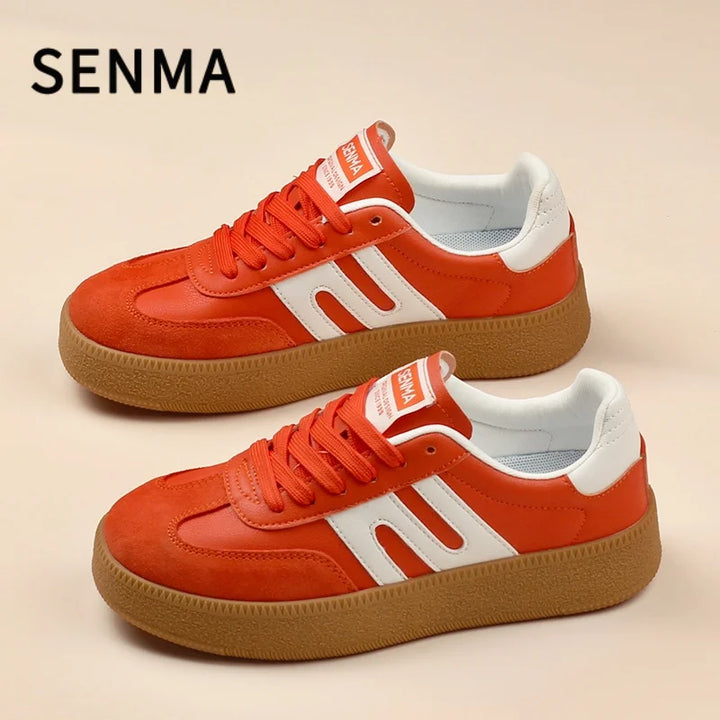 SENMA Men Shoes Design Board Shoes Luxury Men&Women Casual Shoes Retro Sports Shoes Comfortable Athletic Tennis/Walking Sneakers