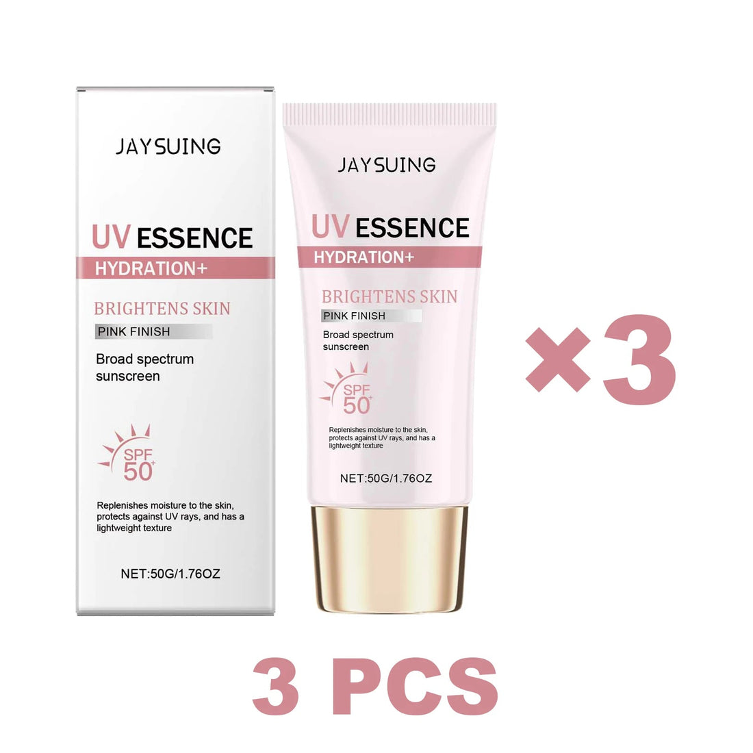 Jaysuing UV Essence Stick SPF 50+ Hydrating Oil Free Anti Sun Natural Sunblock Facial Moisturizer Soothing Skin Care Beauty Halalzen