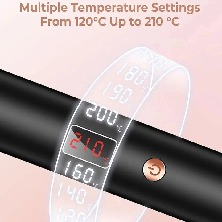 3 In 1 Ionic Hair Curler Straightener Professional Curling Iron Heated Hair Styling Brush Anti-Scald Thermal Brush Curl Wand Halalzen