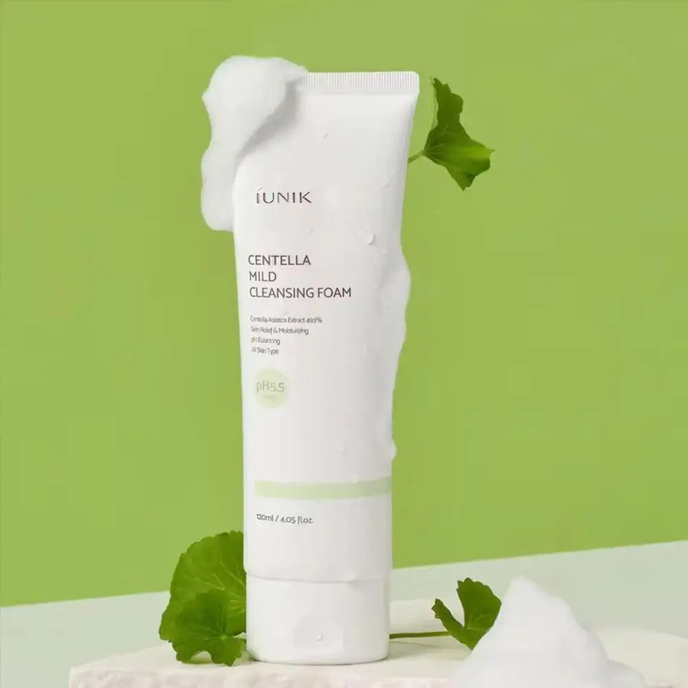 Vegan Centella Asiatica Calming Cleanser IUNIK Mild Cleansing Foam Propolis Vitamin Moisturizing Cleanser Korean Skin Care Halalzen