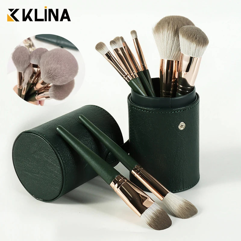 KLINA 14Pcs Makeup Brushes Soft Makeup Tools Cosmetic Powder Eye Shadow Foundation Blush Blending Detail Eyebrow Lip Beauty Halalzen