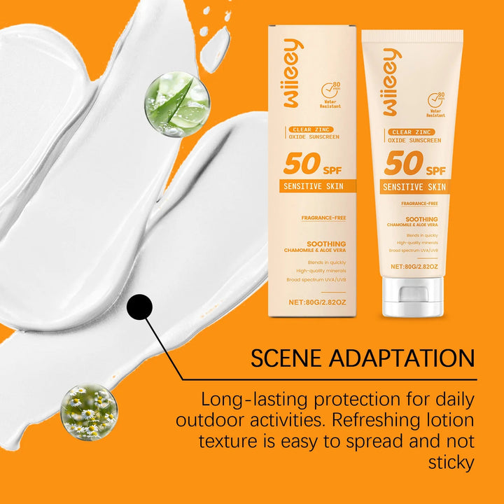 SPF 50+ Children Mild Sunscreen Cream Not Irritating Prevent UVA/UVB Sunburn Refresh Moisturize Nourish Children Sunscreen Cream Halalzen