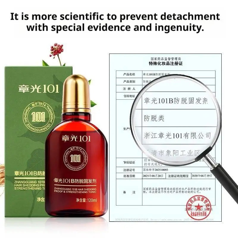 Hair Tonic Zhangguang 101B Powerful Chinese Medicine Therapy Anti Hair Loss Strengthen Hair Roots Treatment Essence