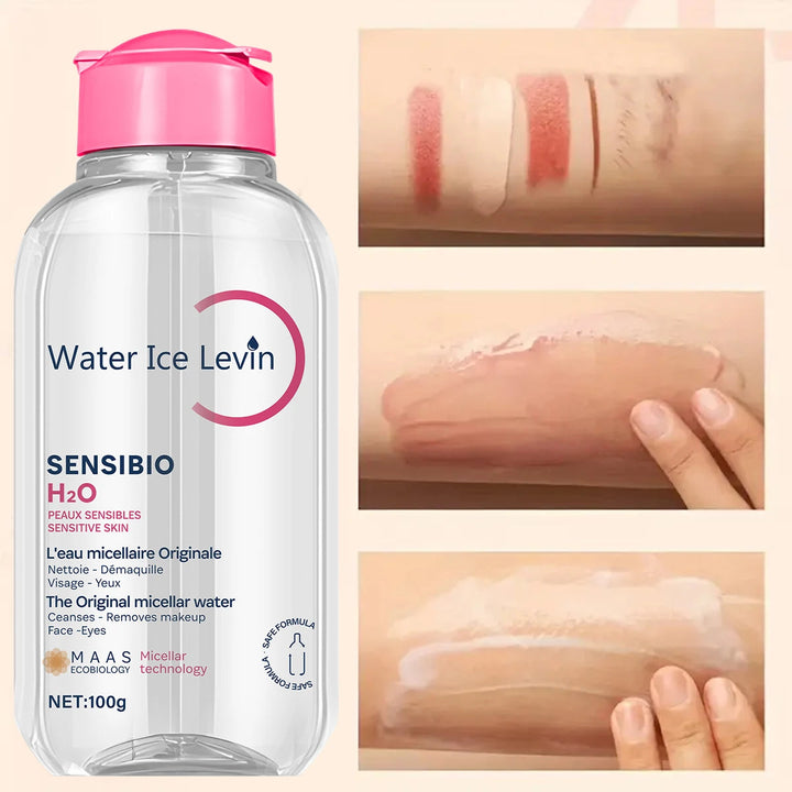 Sensibio H2O The Original Micellar Water for Sensitive Skin，Gently Cleanses, Removes Makeup，Hydrates，with Lactic Acid, Collagen Halalzen