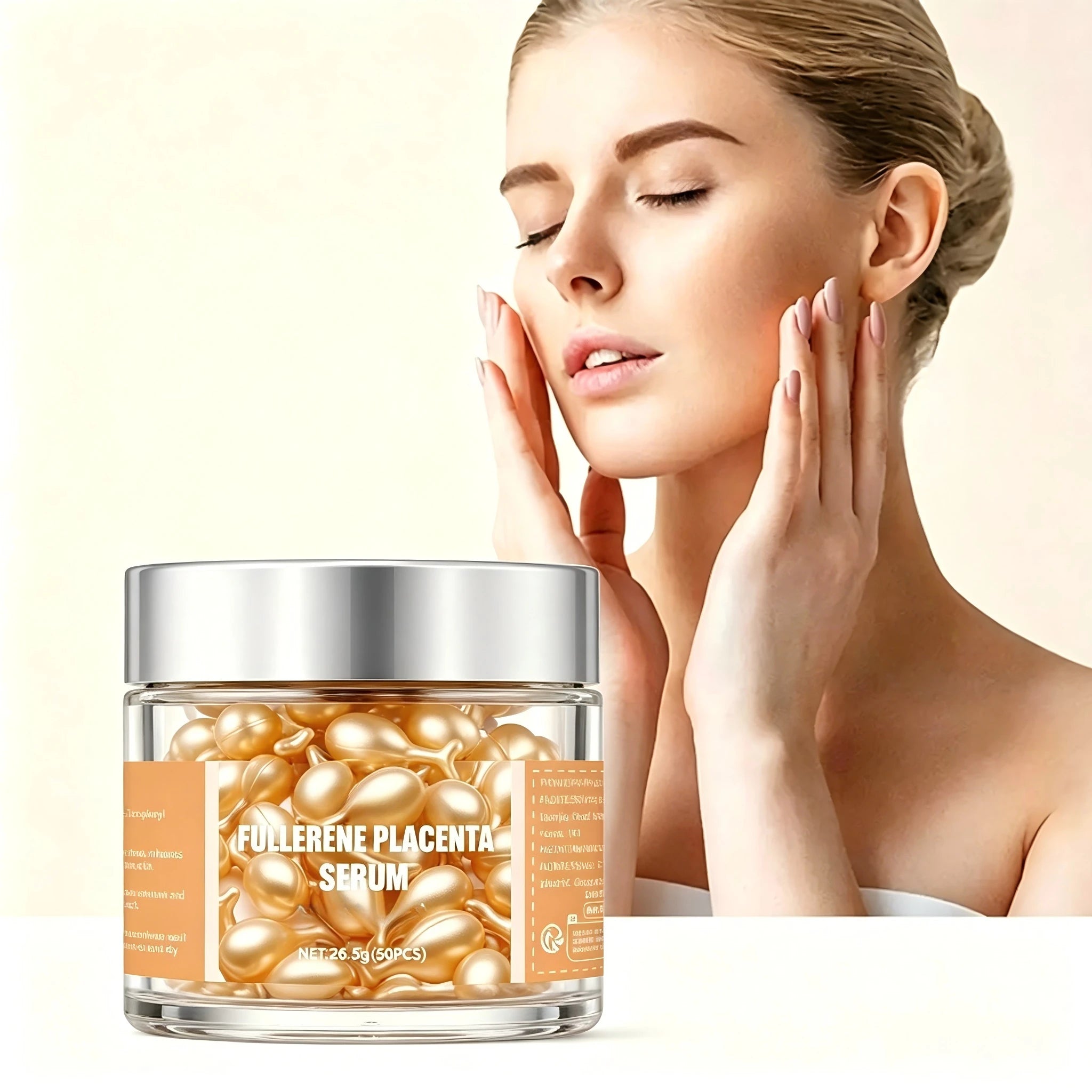 50Pcs Collagen Facial Capsule Serum Anti Acne Wrinkle Remover Firming Whitening Hyaluronic Acid Skin Care Essence