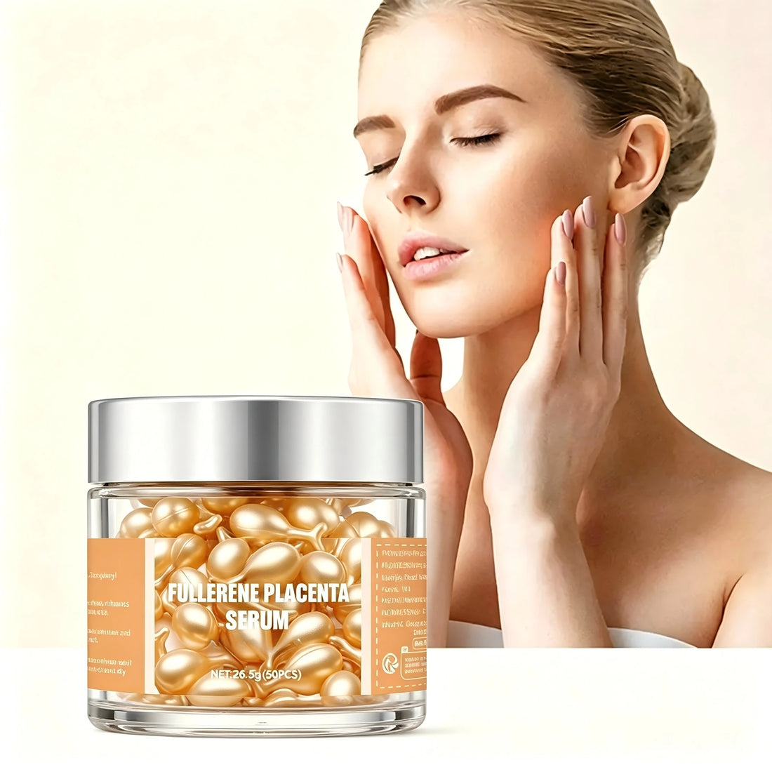 50Pcs Collagen Facial Capsule Serum Anti Acne Wrinkle Remover Firming Whitening Hyaluronic Acid Skin Care Essence