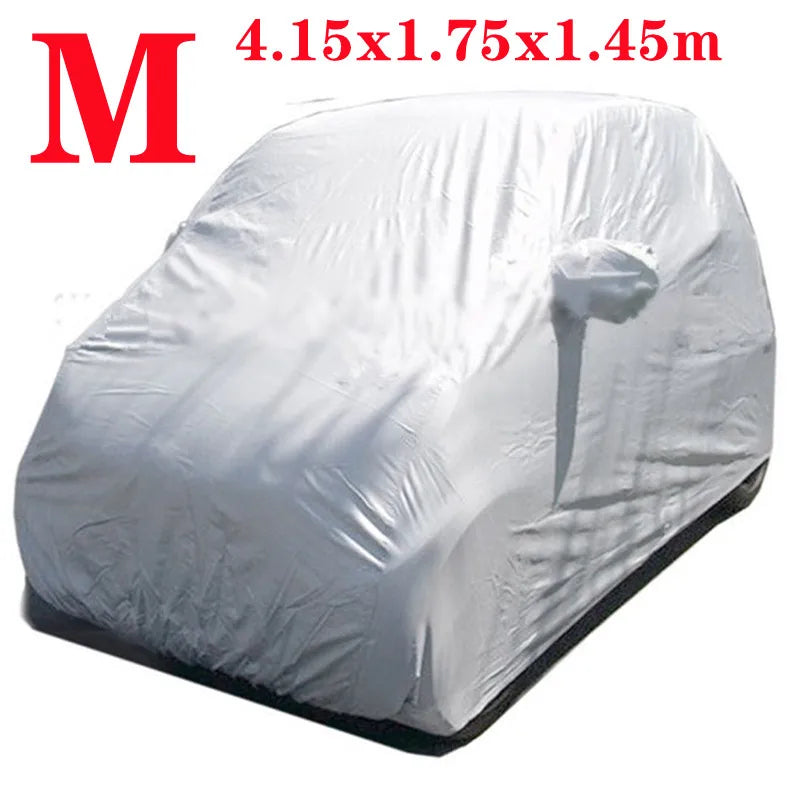 Universal Car Cover Sun UV Protection Car Body Sun Rain Dustproof Waterproof Cover S/M/L/XL/XXL Car Covers Smart Outdoor Full
