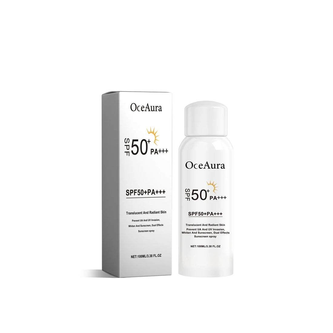 Facial Sunscreen Essence Spray Lasting Moisturizing Uv Protection Waterproof Sweatproof Safe And Gentle For Skin Care Sunscreens