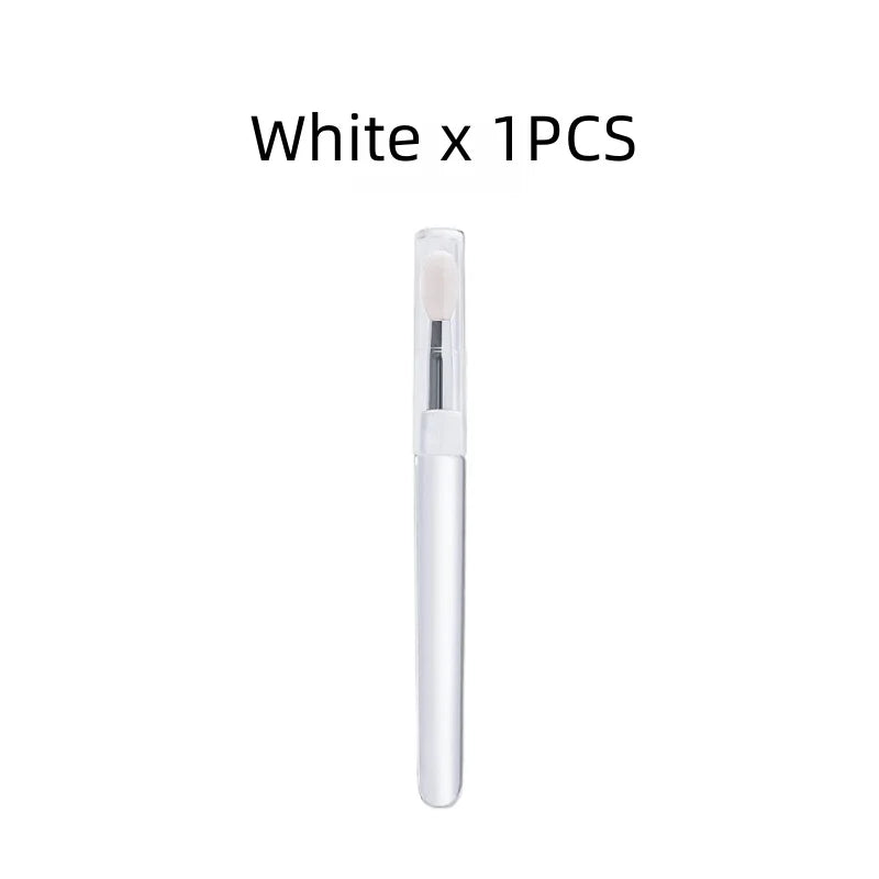 Silicone Lip Brush With Lid Mini Professional Portable Lip Mask Brush Lipstick Eyeshadow Brush Smudged Lipstick Brush