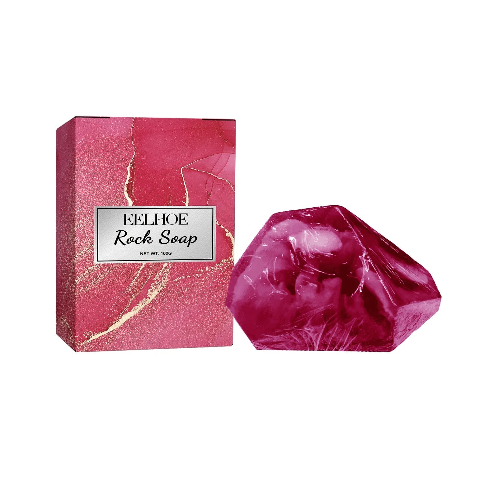 100g Rock Crystal Bath Soap Gentle Cleansing Moisturizing Body Bar For All Skin Types Multi-Purpose Hand Face Wash Gift Set Halalzen