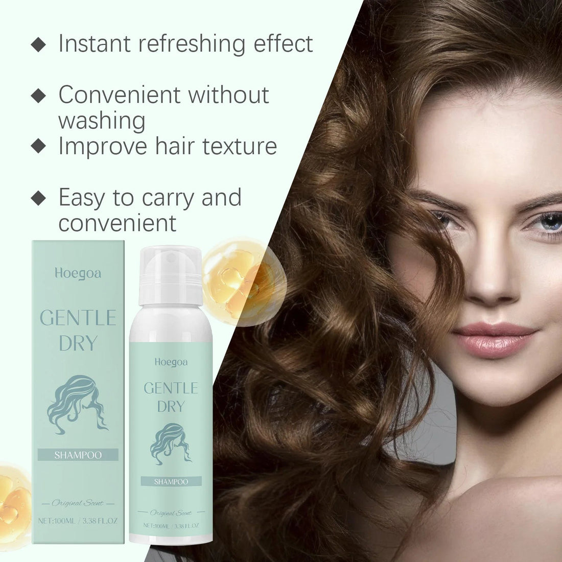 Dry Shampoo Spray For Oily Hair Refresh Volume Boost Lightweight Formula Fresh Scent No Rinse Instant Clean Look Daily Use Halalzen