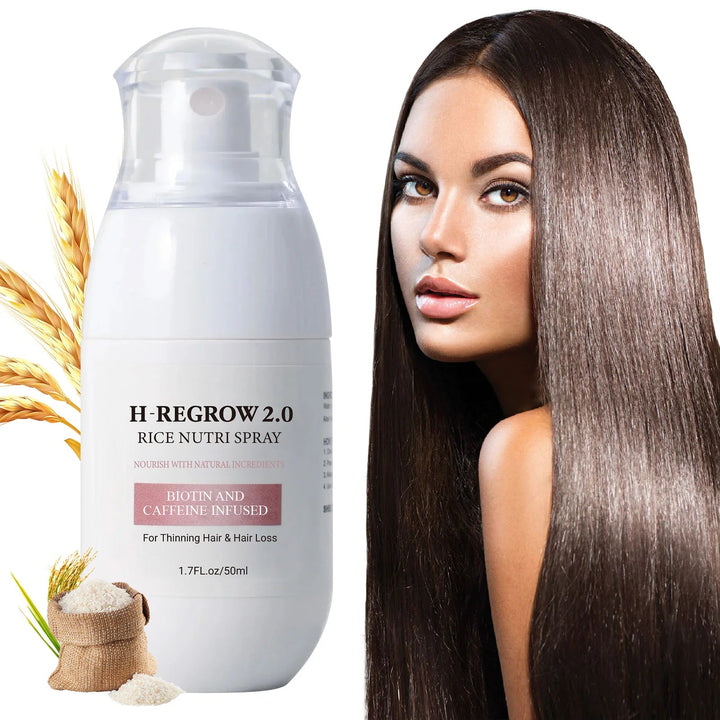 Hair Spray Rice Water Strong Hair Follicle Root Thick Loss Prevention Nourishing Soften Hair Helper Care Spray For Thinning Hair Halalzen