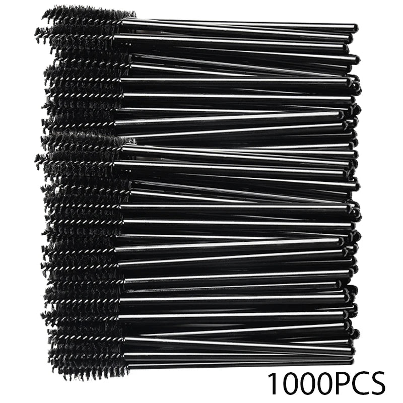 500/1000PCS Eyelashes Brushes Set Wholesaler Lash Mascara Brush For Lashes Extension Eyebrow Wands Applicator Makeup Tools Halalzen
