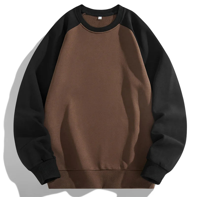 Autumn Spring 2025 Patchwork Hoodies Sweatshirt For Men's  Hip Hop Punk Pullover Streetwear Casual Fashion Clothes OverSize 4XL