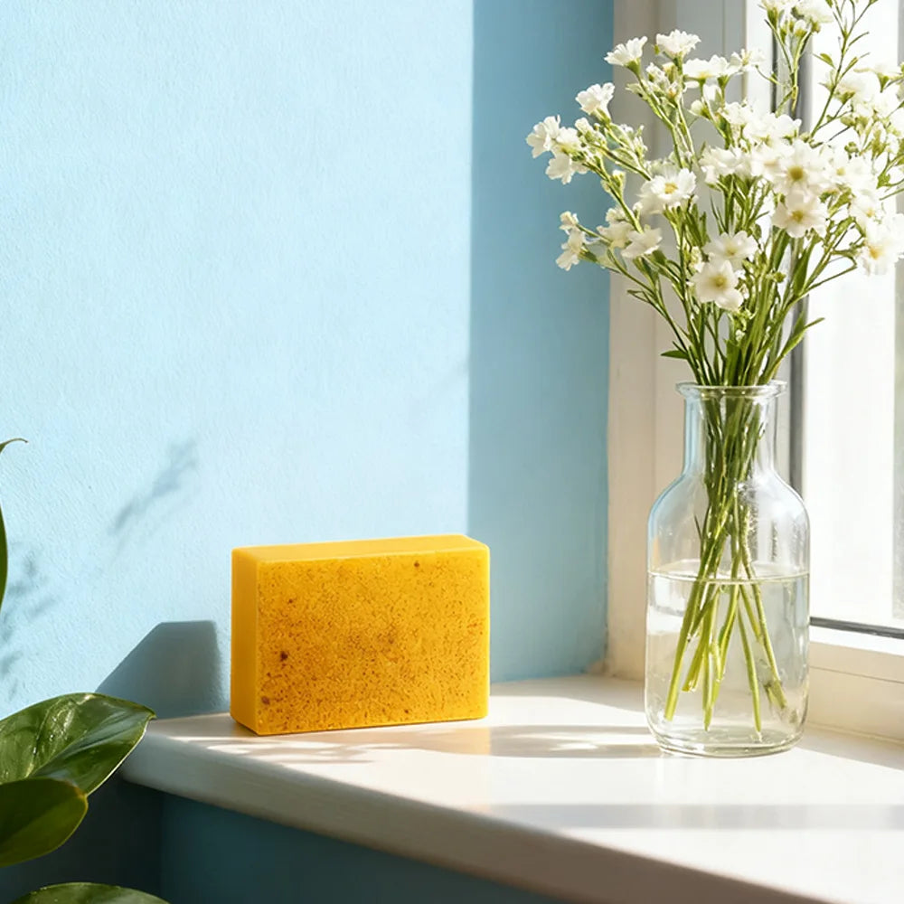 Turmeric Acne Removing And Whitening Essential Oil Soap With Collagen Protein And Citric Acid Lemon Handmade Scrubbing Soap Halalzen
