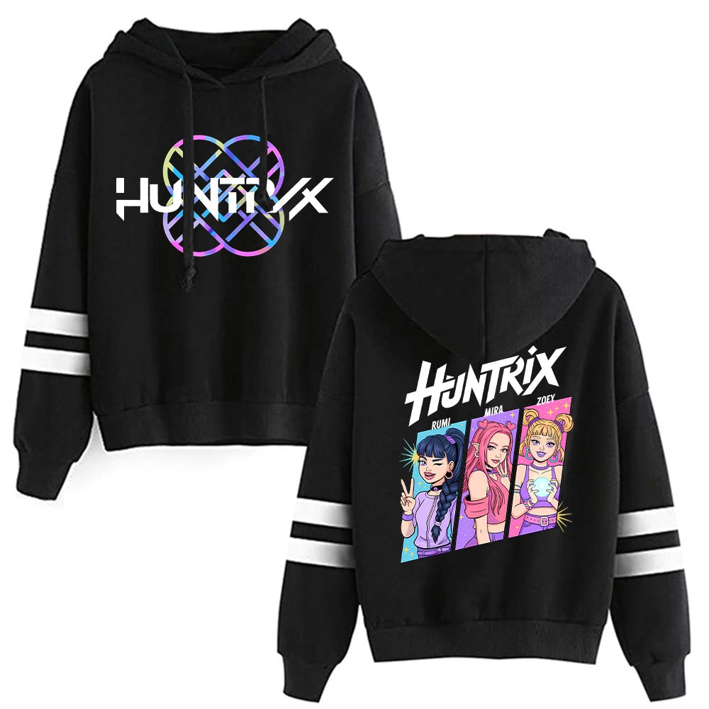 Derpy Anime Hoodie Derpy Tiger Zoey Sweatshirt KPop Hoodied Demon Hunters Tee DKPDH Tiger Pullover Women Long Sleeves Hoodies