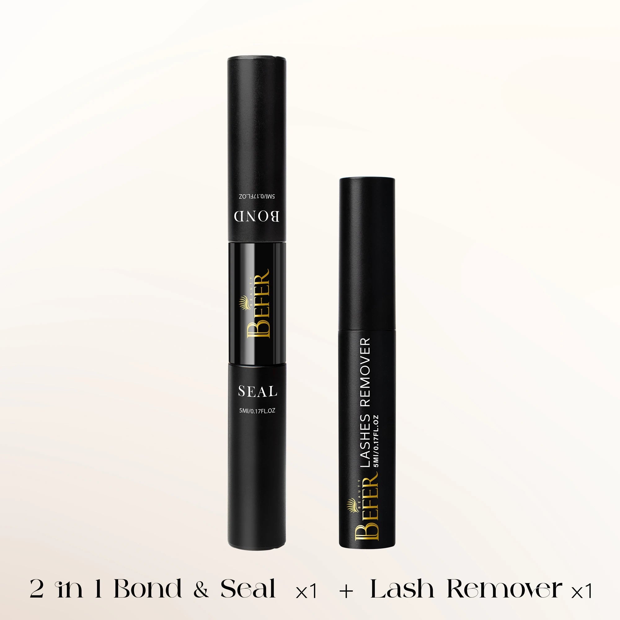 BEFER Glue For Eyelashes 2in1 Lash Bond And Seal Eyelash Glue+Eyelash Remover Waterproof Eyelashes Adhesives Strong Fixed Lash Halalzen