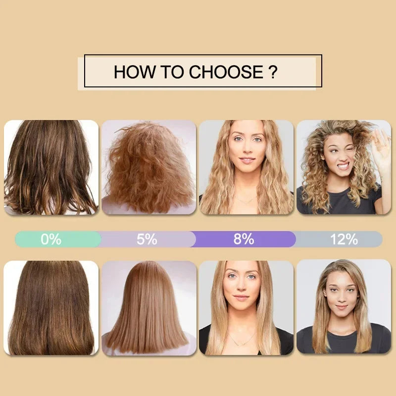 PURC Brazilian Keratin Hair Treatment Straightening Smoothing For Deep Curly Hair Treatment Professional Hair Care Products PURE Halalzen