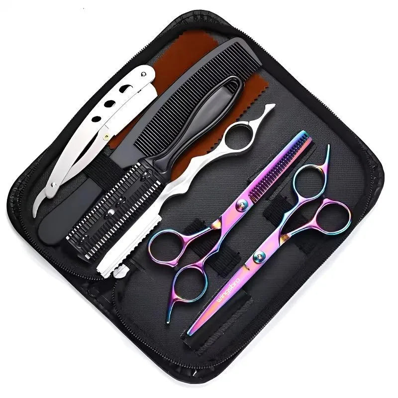 Japanese Hair Scissors Set Hairdressing Scissors kit Hairdresser Shaver Haircut Scissors Halalzen