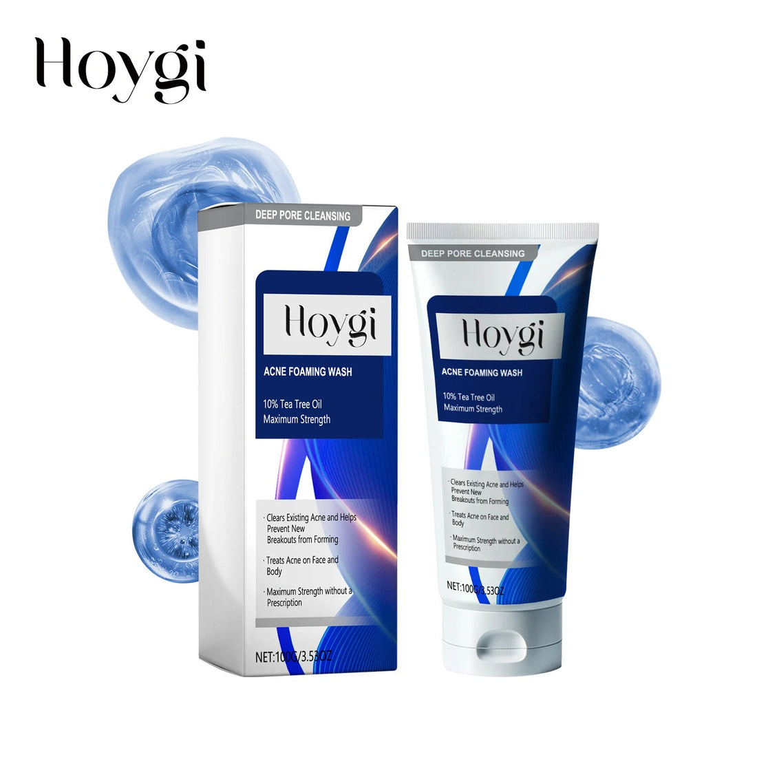 Facial Cleanser Anti Acne Oil Control Blackhead Remover Shrink Pores Deep Cleansing Acne Treatment Moisturizing Face Wash 100g Halalzen