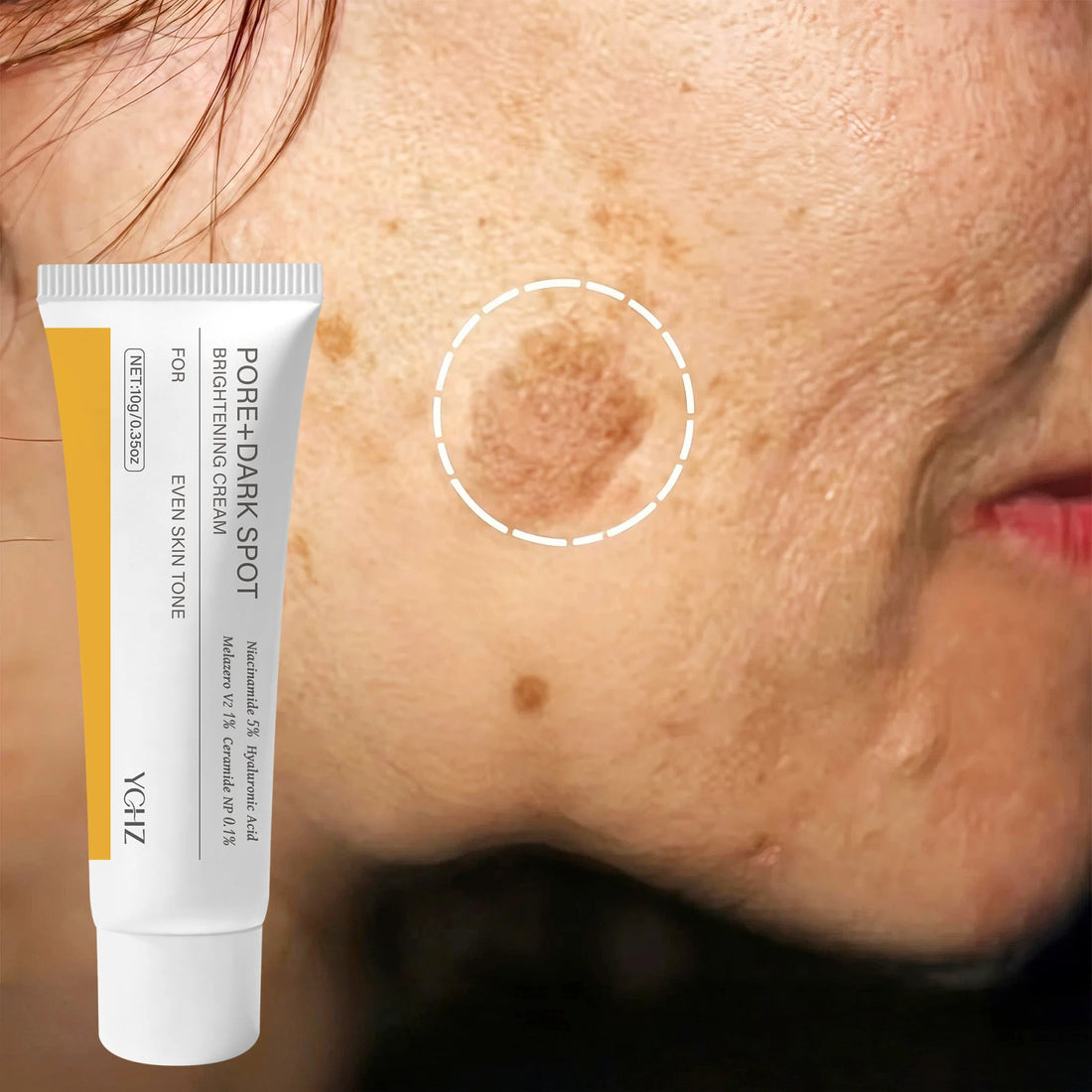 Facial Brightening and Firming Cream, Pore and Dark Spot Brightening Cream |   Contains Niacinamide, Pore Minimizing Agent, Non-Irritating Moisturizer for Sensitive Skin, Contains Plant-Derived Squalene.